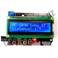 LCD displej 1602 s tlačítky, Arduino shield